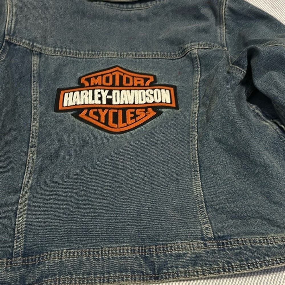 NWT Harley-Davidson Blue Denim Jacket 2XL
